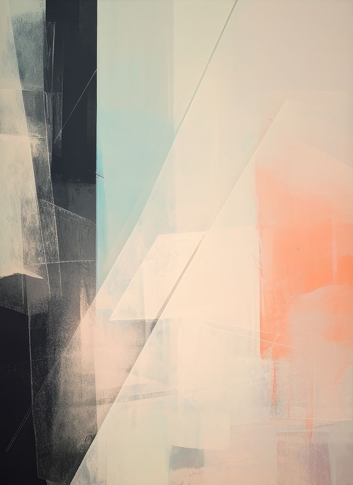 Geometric Forms Abstract Pink Muted III art print by Irena Orlov for $57.95 CAD