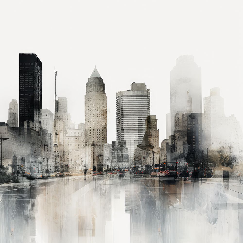 New York Layered Urban I art print by Irena Orlov for $57.95 CAD
