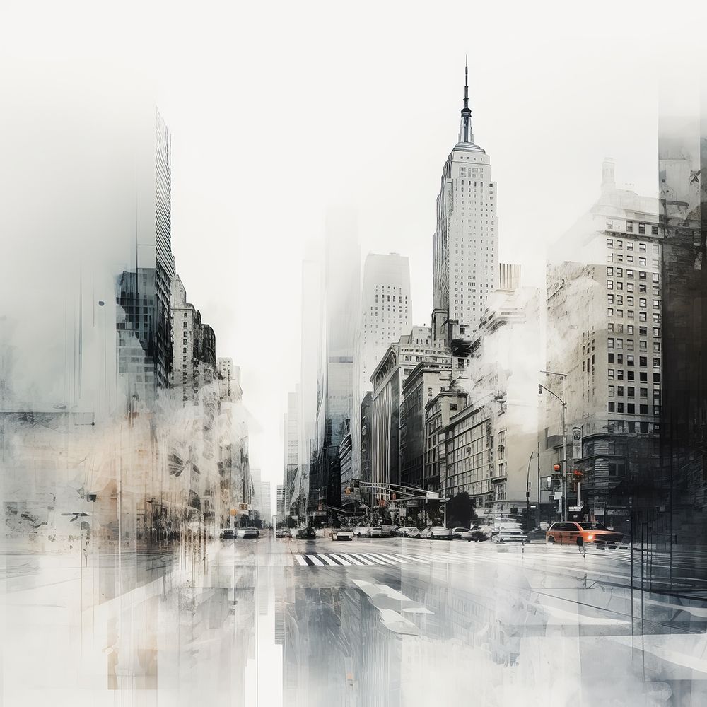 New York Layered Urban II art print by Irena Orlov for $57.95 CAD