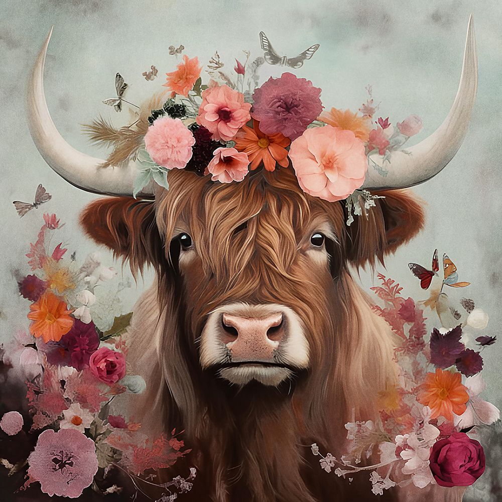 Majestic Moo II art print by Irena Orlov for $57.95 CAD
