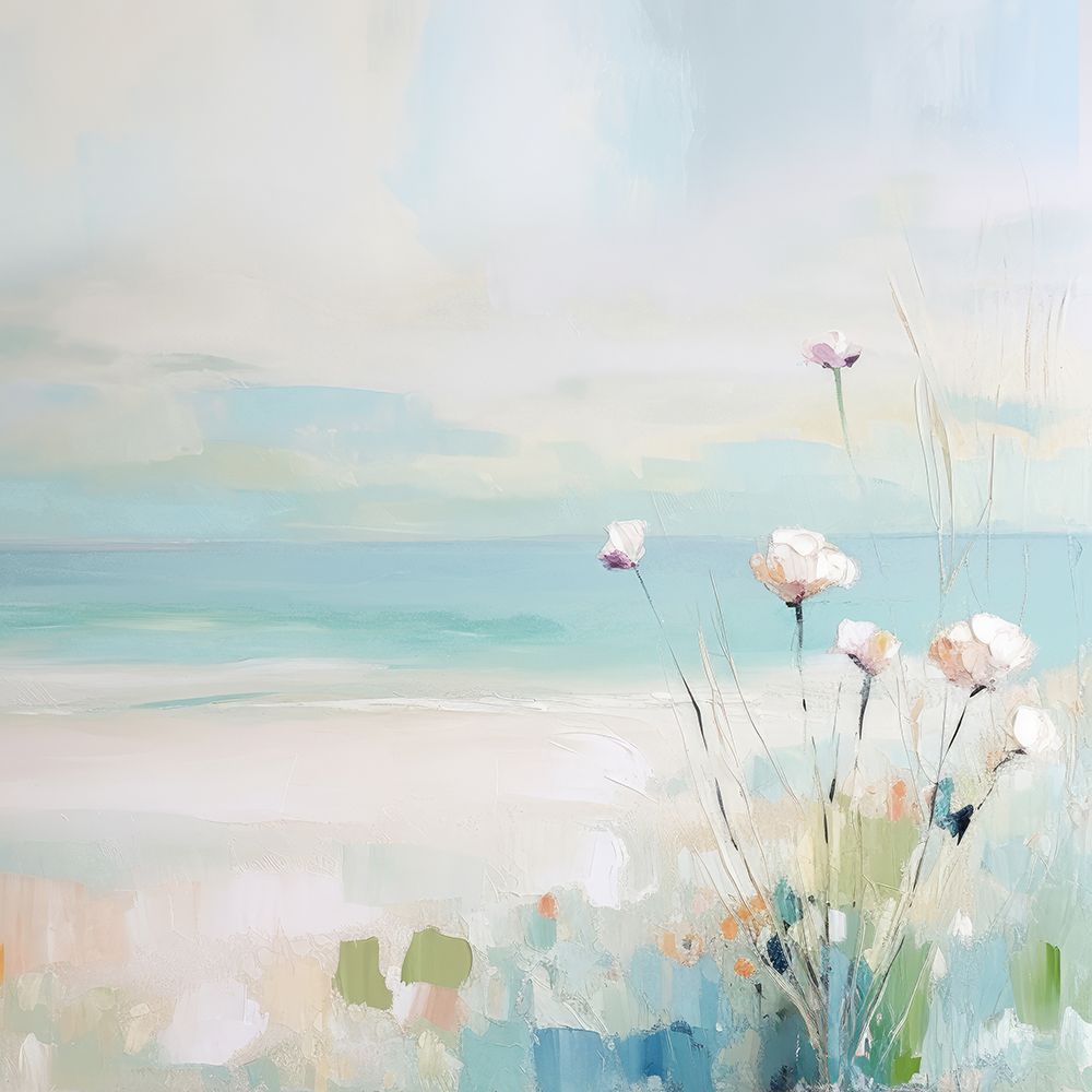 Blue Abstracted Waters I art print by Irena Orlov for $57.95 CAD