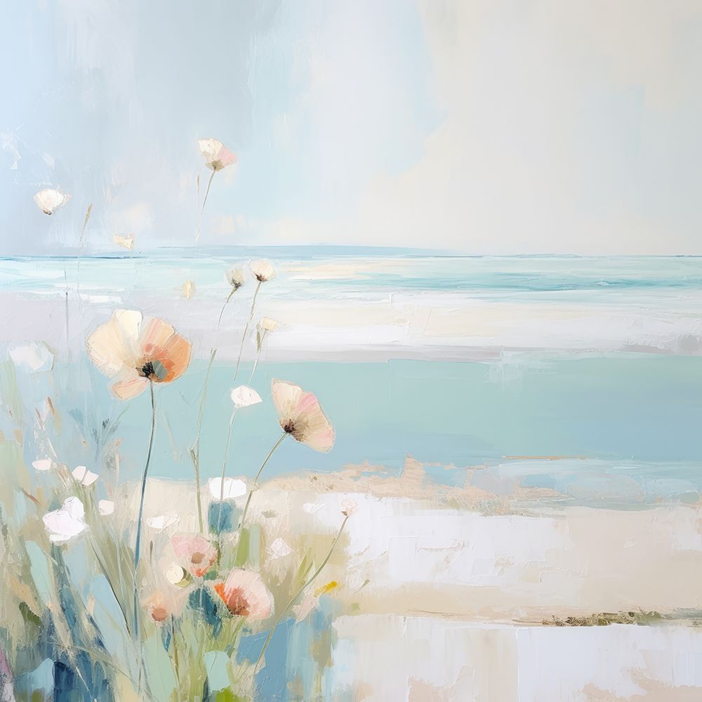 Blue Abstracted Waters II art print by Irena Orlov for $57.95 CAD