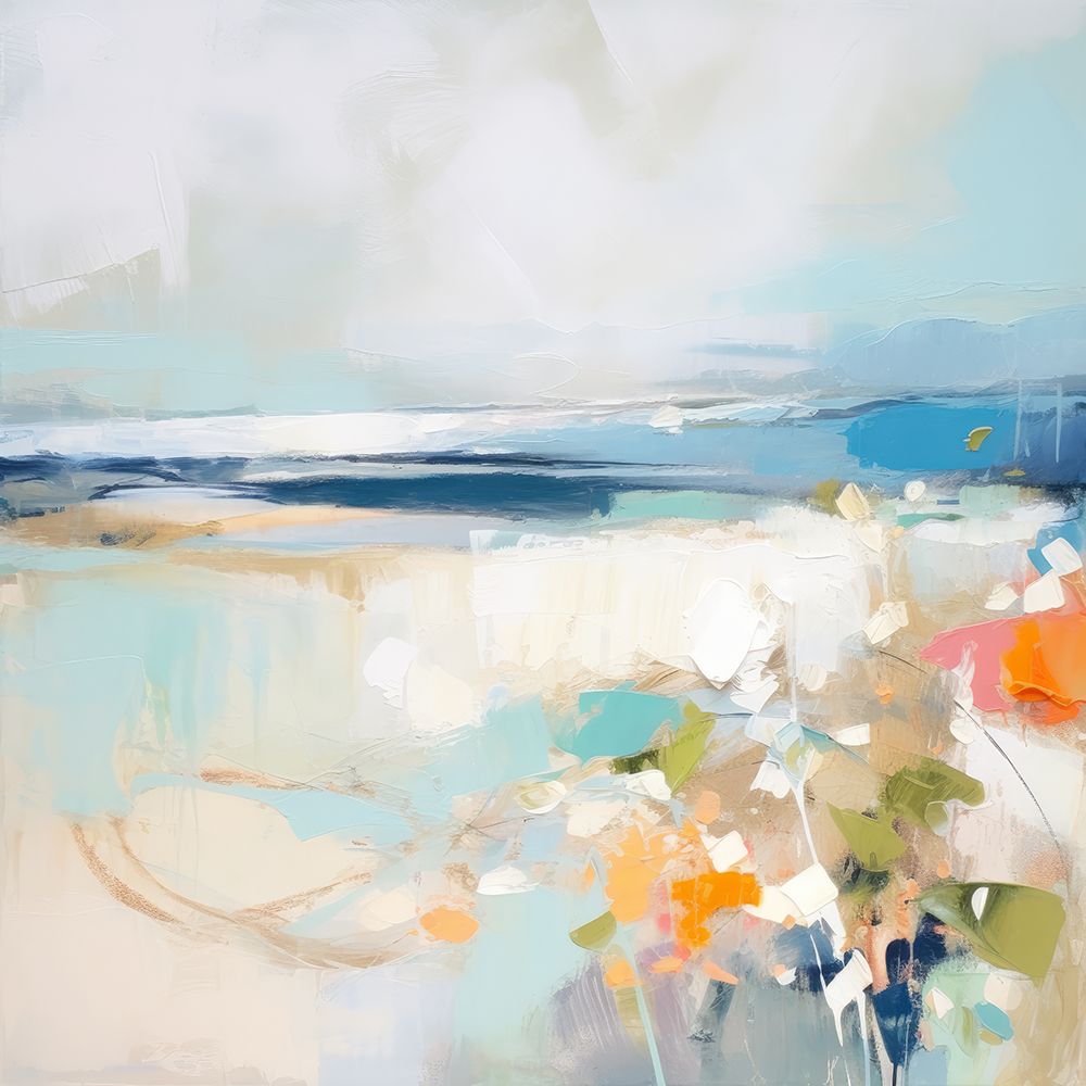 Aqua Abstraction art print by Irena Orlov for $57.95 CAD