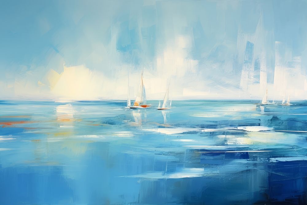 Aqua Sonata I art print by Irena Orlov for $57.95 CAD