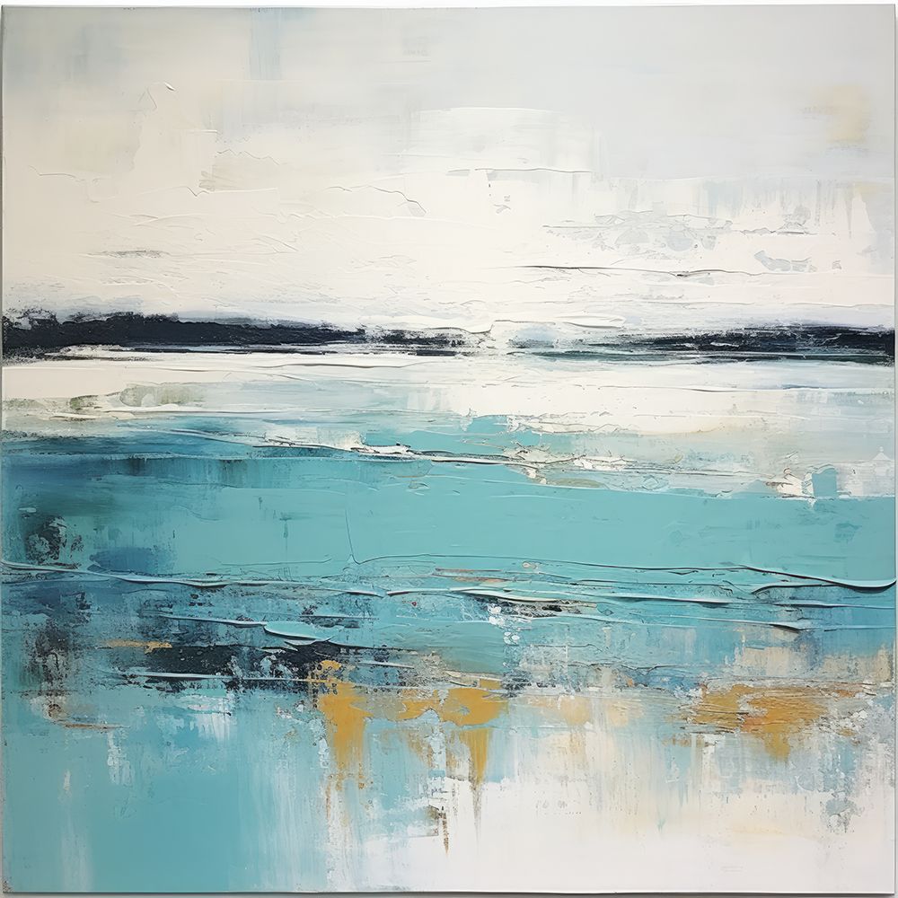 Blue Seashore Abstraction II art print by Irena Orlov for $57.95 CAD