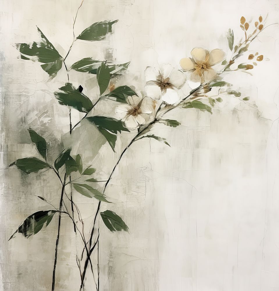 Green Botanical Expression I art print by Irena Orlov for $57.95 CAD