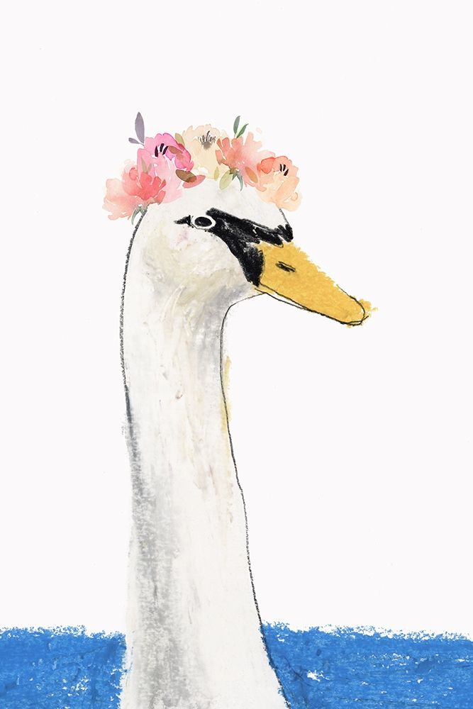 White Swan art print by Sozi for $57.95 CAD