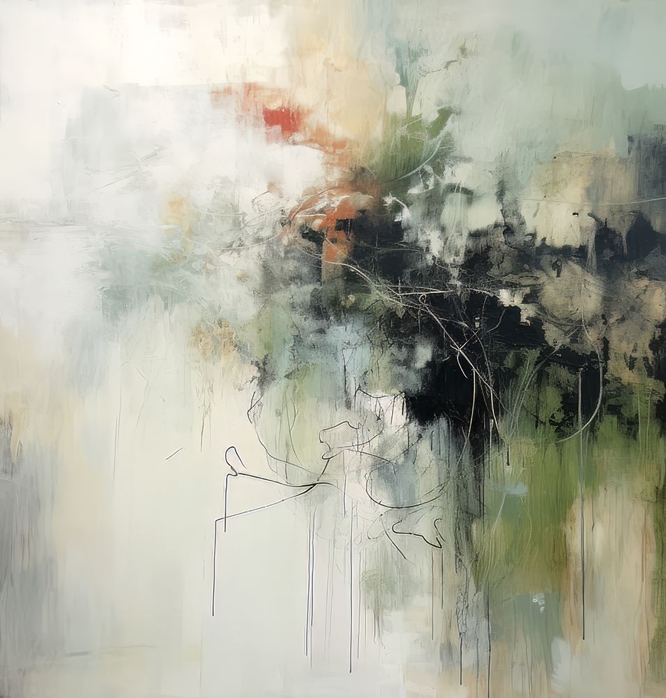 Green Abstraction I art print by Irena Orlov for $57.95 CAD