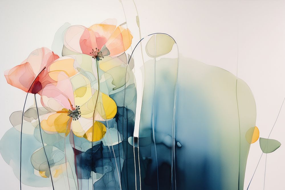Azure Whispers of Nature II art print by Irena Orlov for $57.95 CAD
