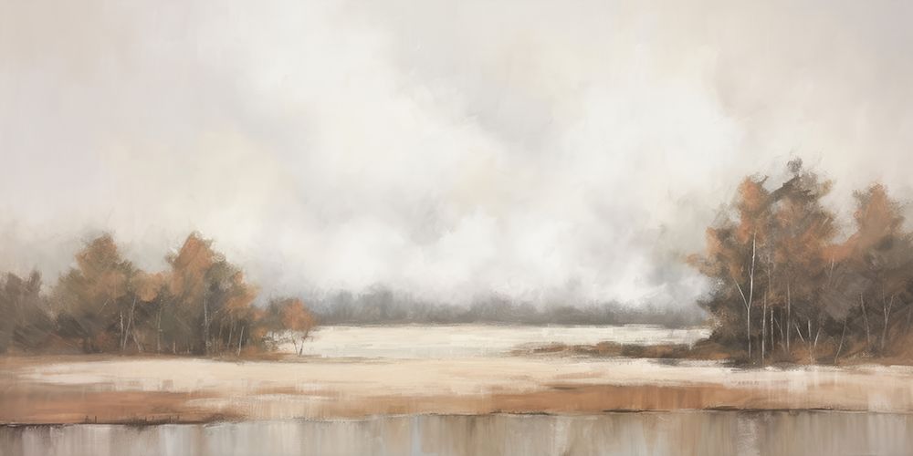 Soft Haze Over Autumn Shoreline I art print by Irena Orlov for $57.95 CAD
