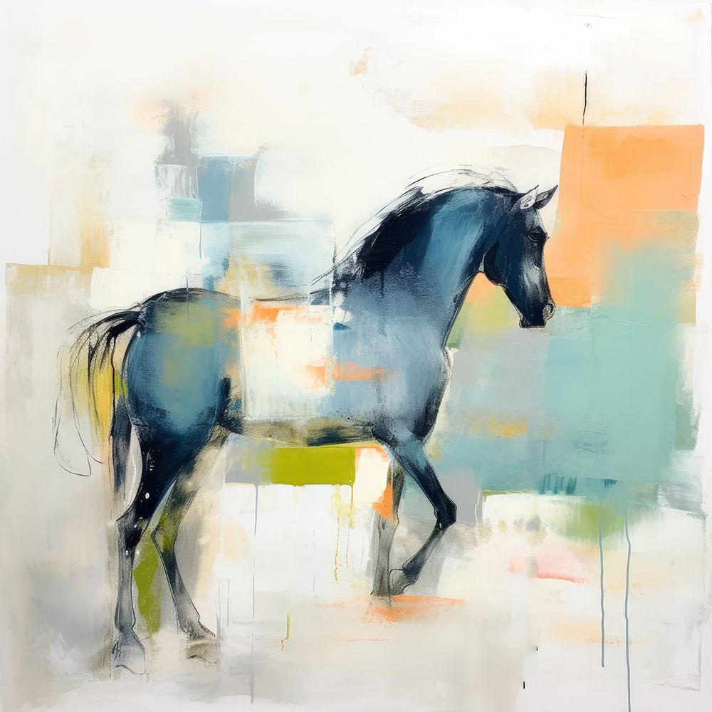 Dynamic Grace in Blue Motion art print by Irena Orlov for $57.95 CAD