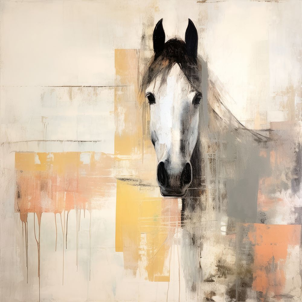 Graceful Equine in Abstract Hues I art print by Irena Orlov for $57.95 CAD
