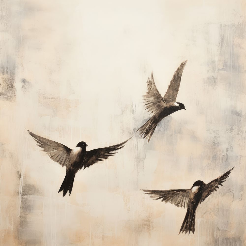 Birds in Peaceful Flight art print by Irena Orlov for $57.95 CAD