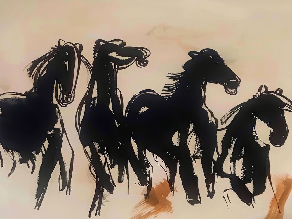 Galloping Shadows Across Canvas art print by Irena Orlov for $57.95 CAD