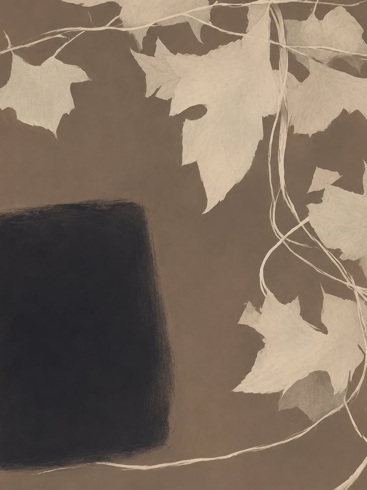 Vine Leaves and Dark Portal I art print by Irena Orlov for $57.95 CAD