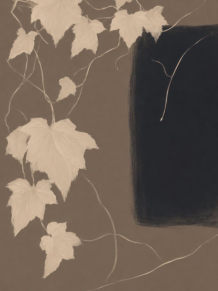 Vine Leaves and Dark Portal II art print by Irena Orlov for $57.95 CAD