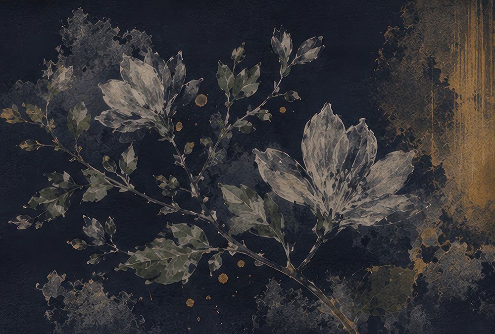 Floral Silhouette on Dark Canvas II art print by Irena Orlov for $57.95 CAD