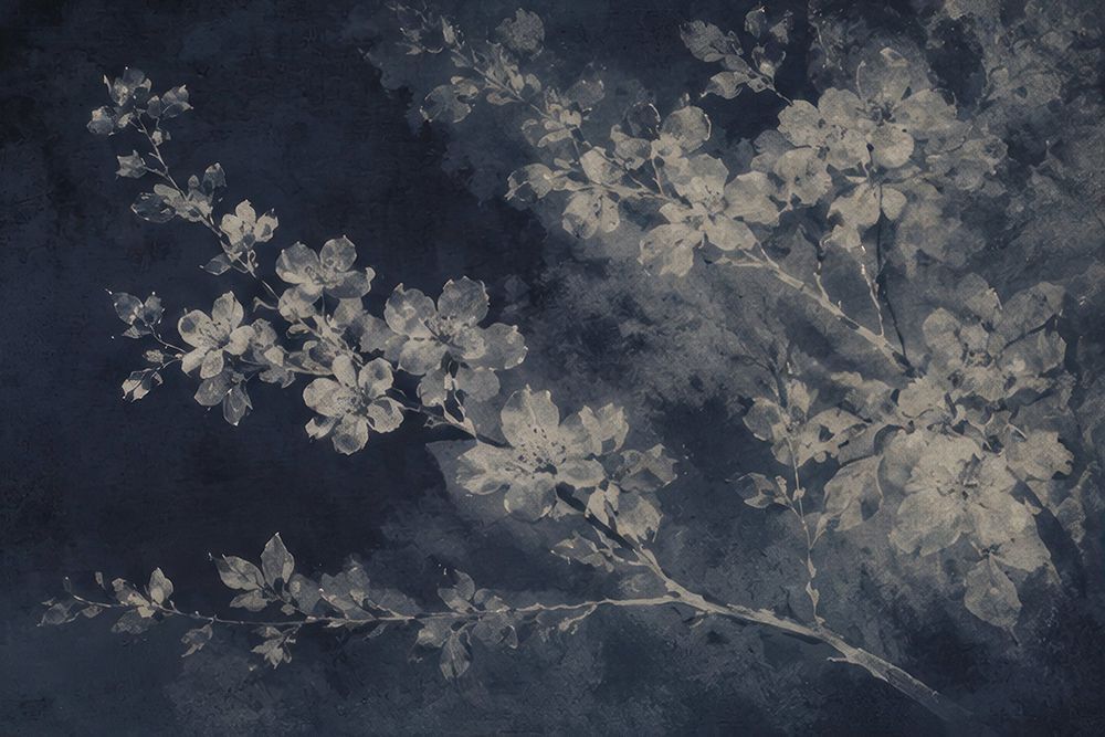 Delicate Blossoms Against Midnight Sky I art print by Irena Orlov for $57.95 CAD