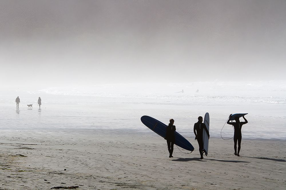 Erkmen - Surfing Time in a Foggy Day art print by Erkmen for $57.95 CAD