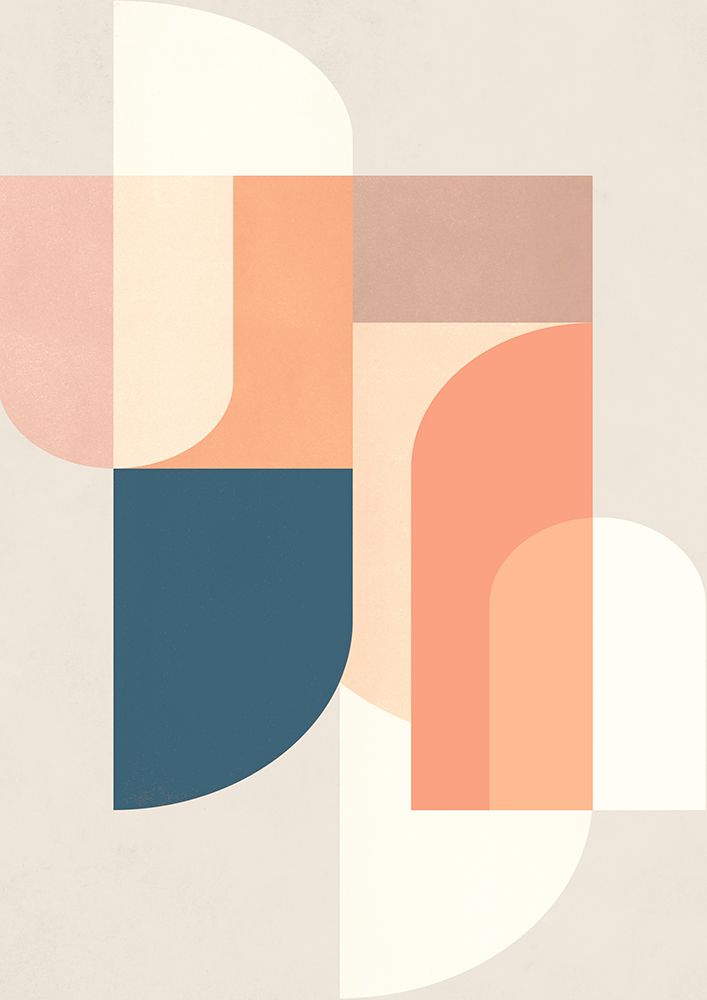 Retro Geometric III art print by Pienaar for $57.95 CAD