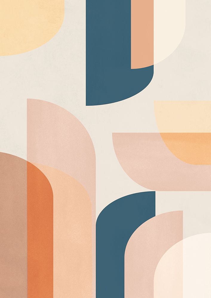 Retro Geometric art print by Pienaar for $57.95 CAD