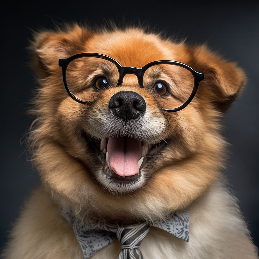 Dog Glasses I art print by Roozbeh for $57.95 CAD