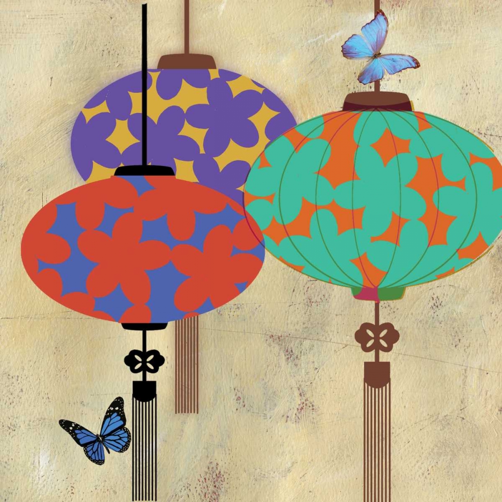 Butterfly Lanterns art print by PI Studio for $57.95 CAD