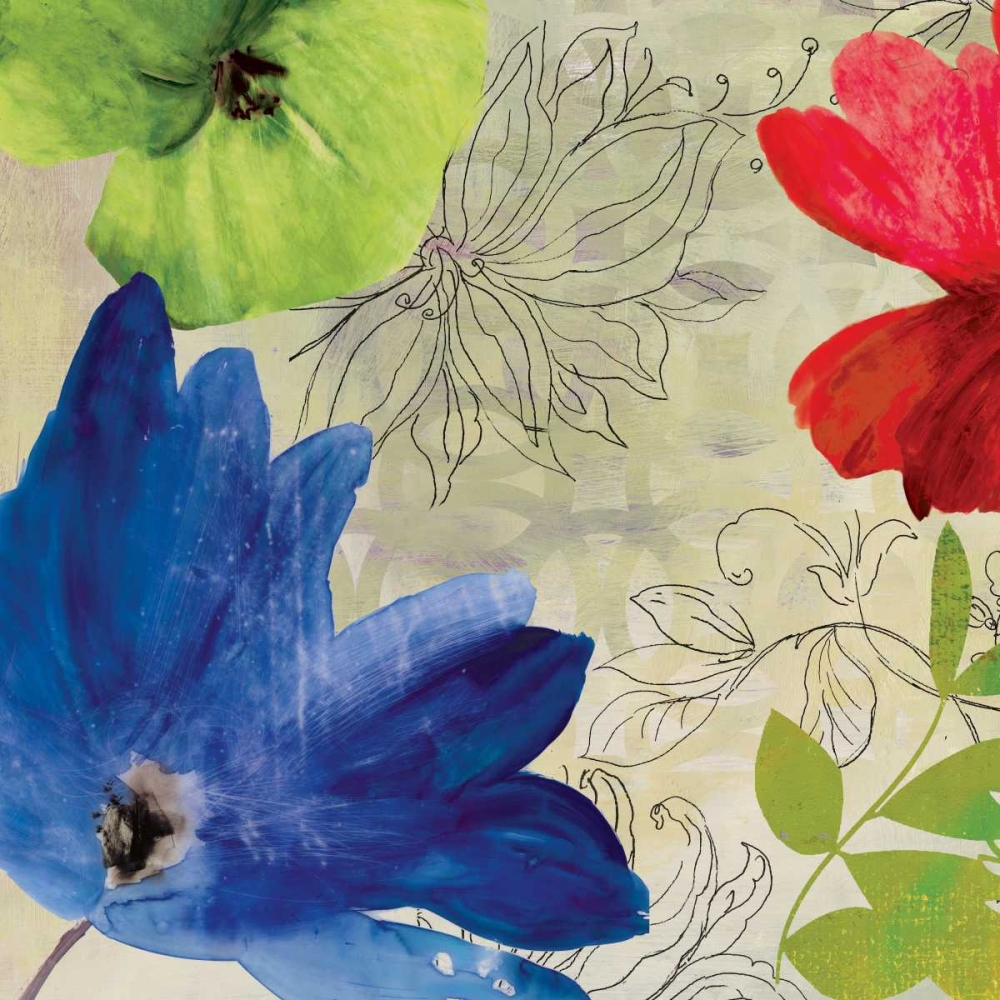 Indigo Flower I art print by PI Studio for $57.95 CAD
