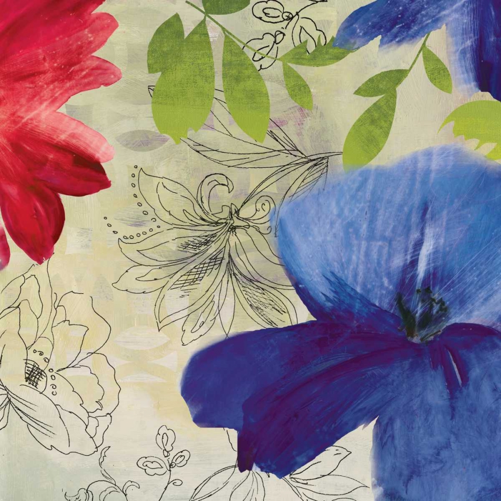 Indigo Flower II art print by PI Studio for $57.95 CAD