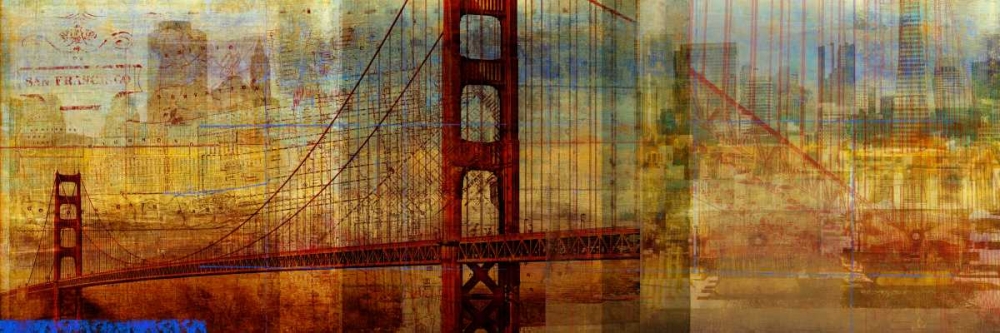 Sunset Bridge art print by PI Studio for $57.95 CAD