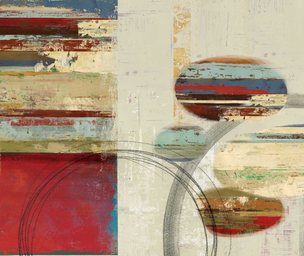 Orbs and Stripes art print by PI Studio for $57.95 CAD