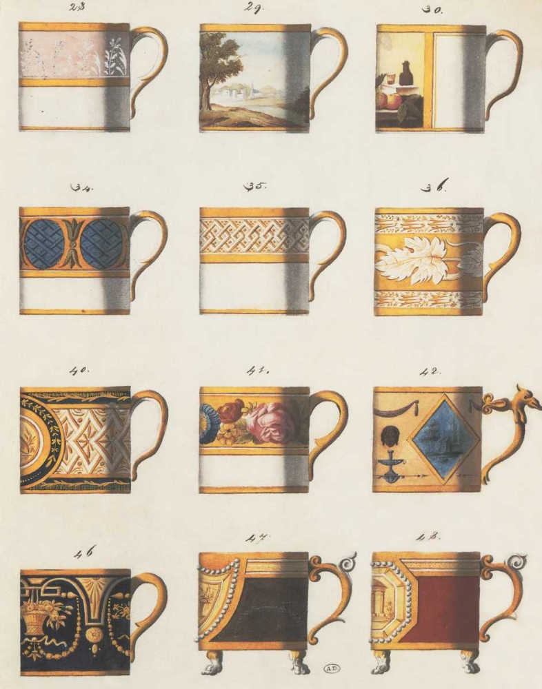 Teacups II art print by PI Studio for $57.95 CAD