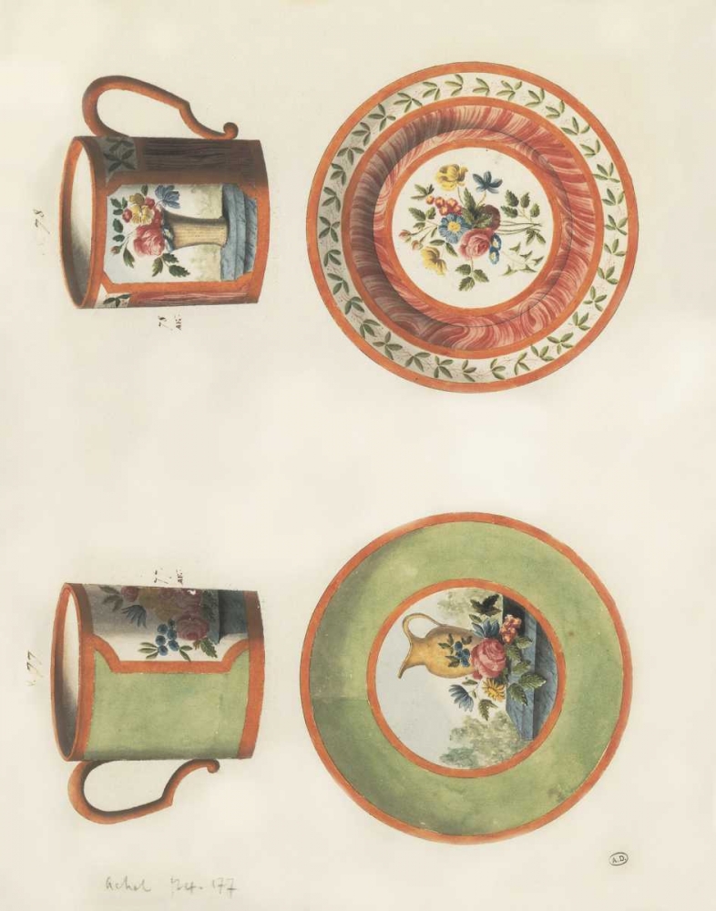 Cups and Saucers art print by PI Studio for $57.95 CAD