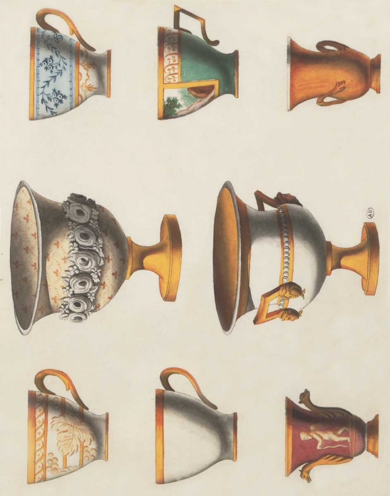 Assorted Vessels I art print by PI Studio for $57.95 CAD