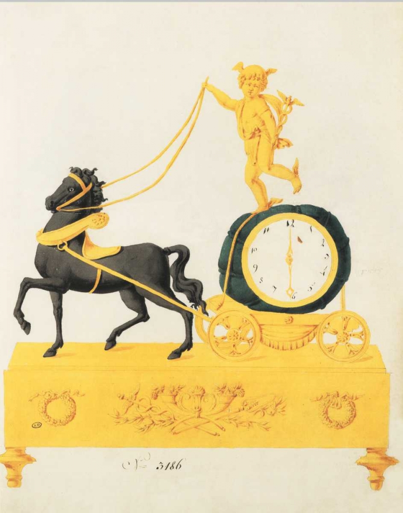Cherub Clock art print by PI Studio for $57.95 CAD