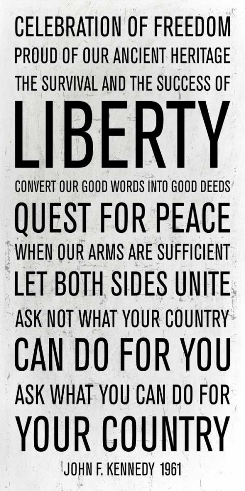 JFK speech art print by PI Studio for $57.95 CAD