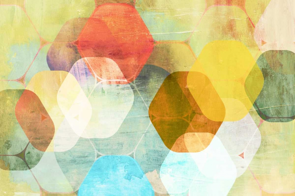 Rounded Hexagon II art print by PI Studio for $57.95 CAD