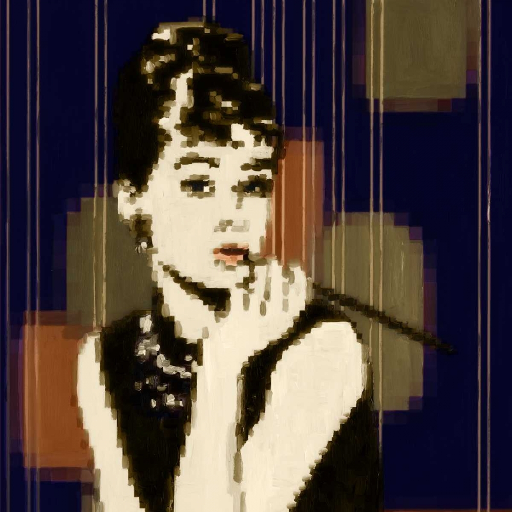 Pixeled Hepburn art print by PI Studio for $57.95 CAD