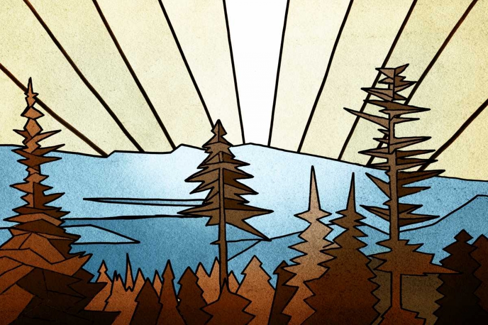 Geometric Trees art print by PI Studio for $57.95 CAD