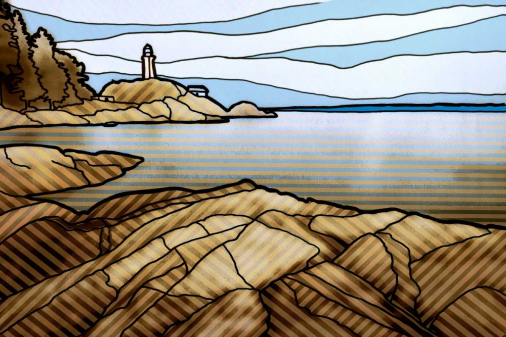 Graphic Lighthouse art print by PI Studio for $57.95 CAD