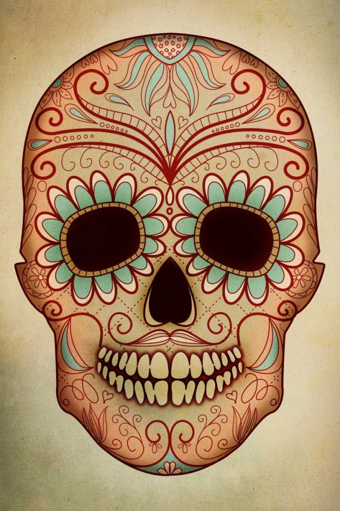 Day of the Dead Skull II art print by PI Studio for $57.95 CAD