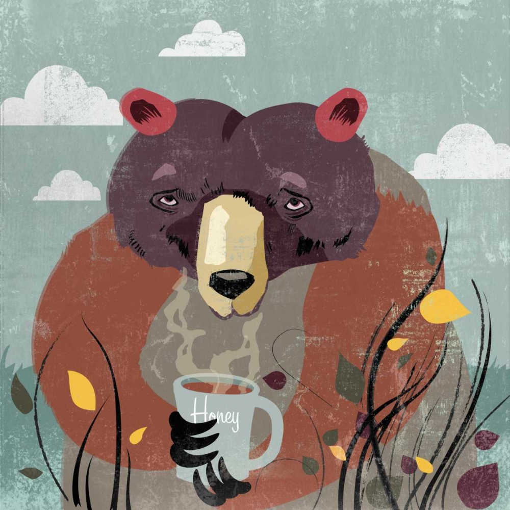 Honey bear art print by PI Studio for $57.95 CAD