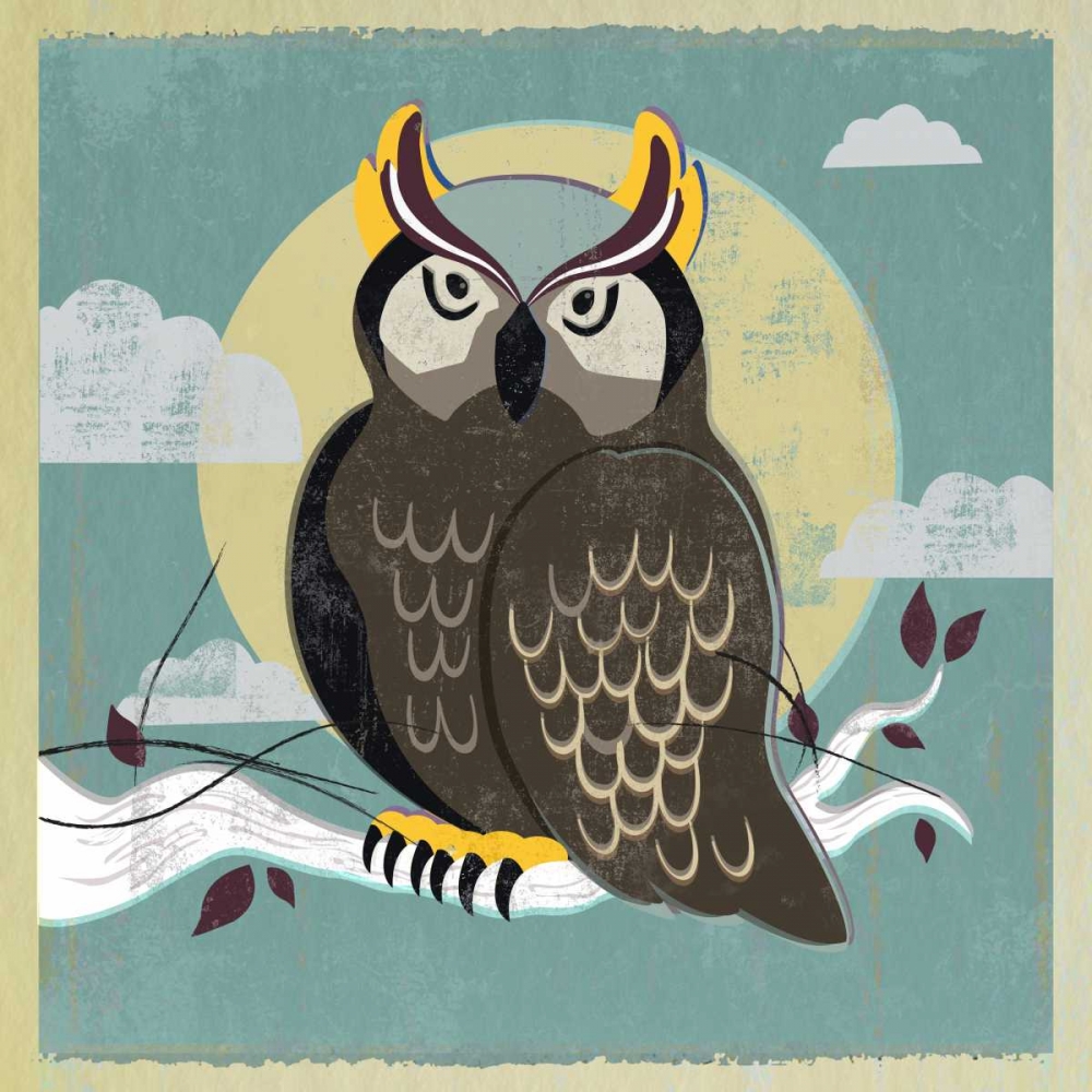 Perched Owl art print by PI Studio for $57.95 CAD