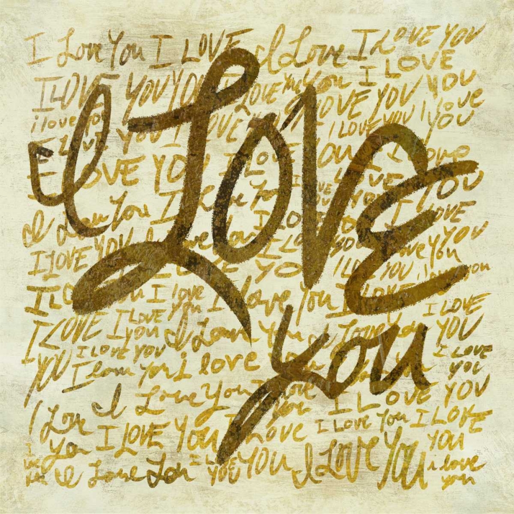 I love you art print by PI Studio for $57.95 CAD