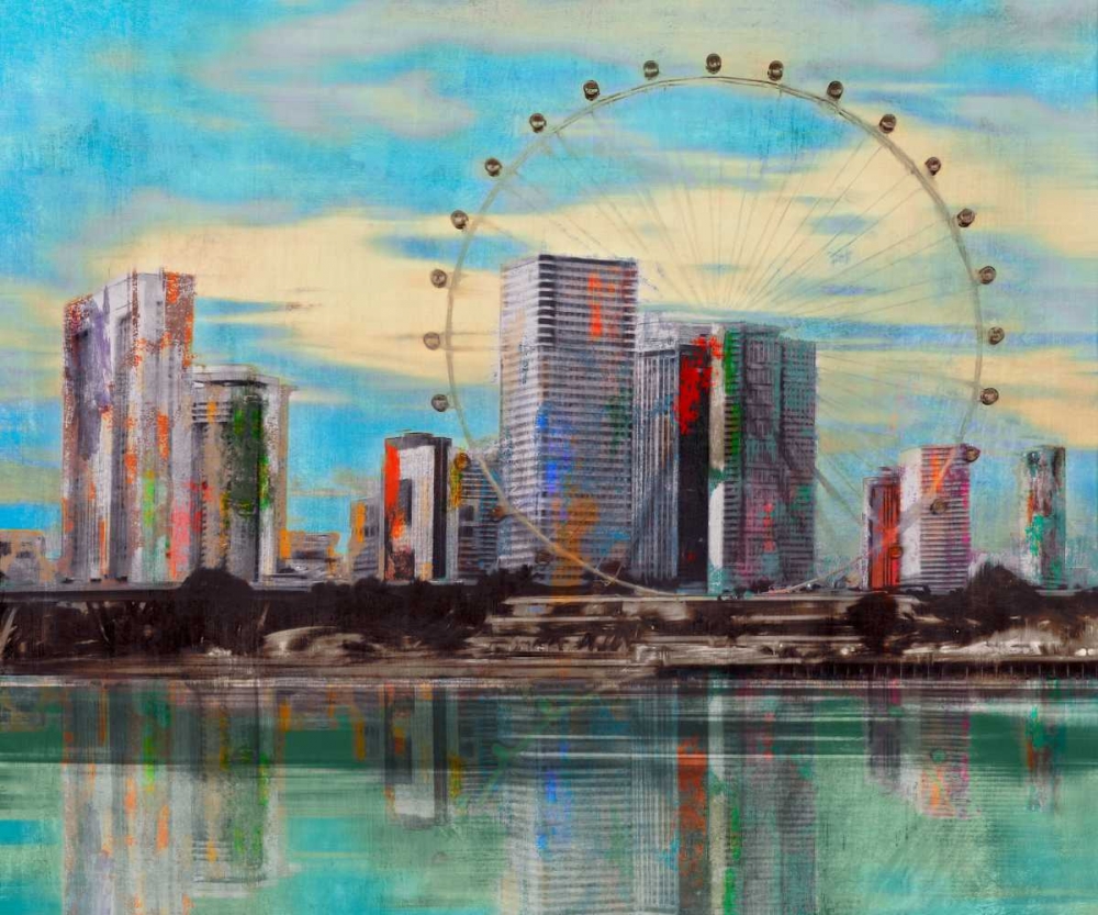 Sunset Roundabout art print by PI Studio for $57.95 CAD