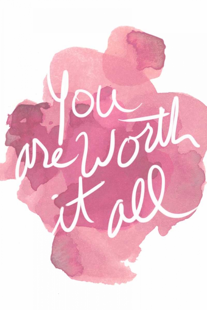 Watercoulours Pink Type III art print by PI Studio for $57.95 CAD