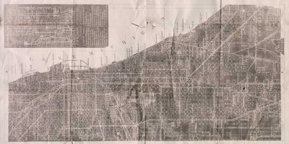 Vintage Map art print by PI Studio for $57.95 CAD