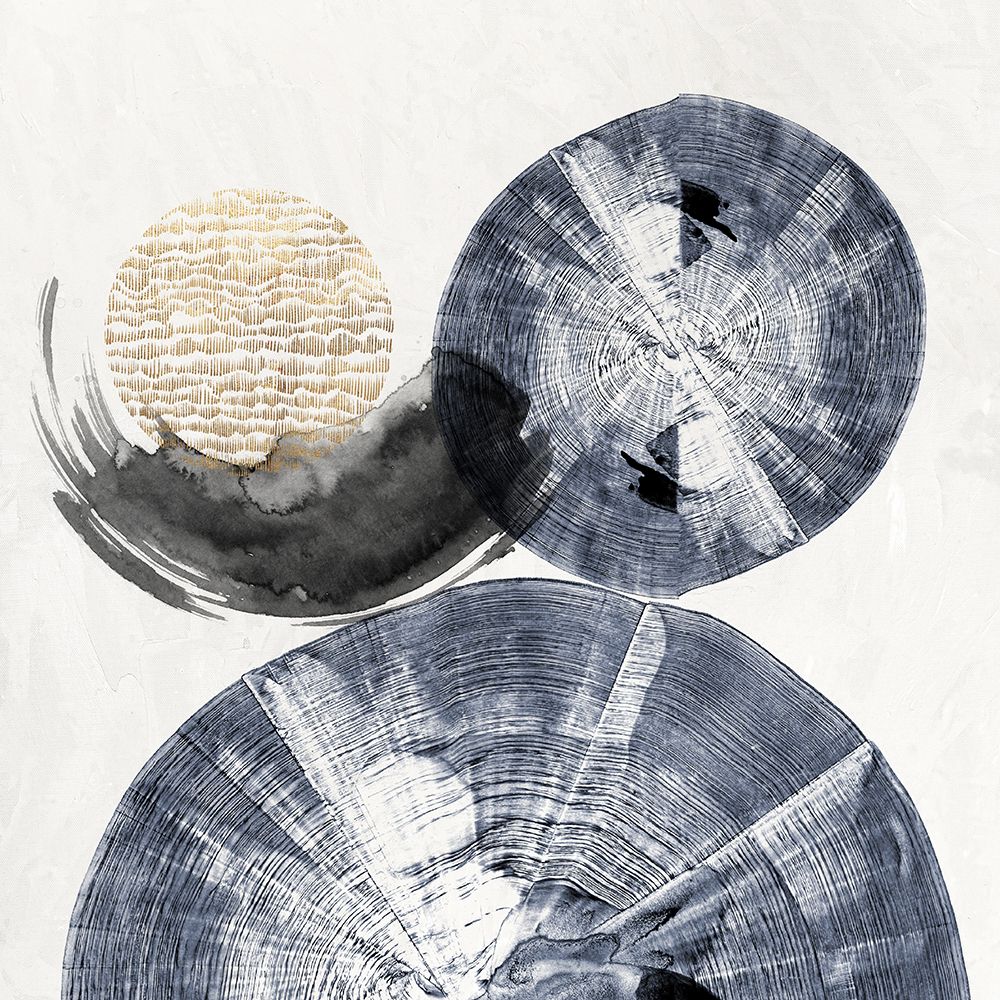 Blue Galaxy Spheres art print by PI Studio for $57.95 CAD
