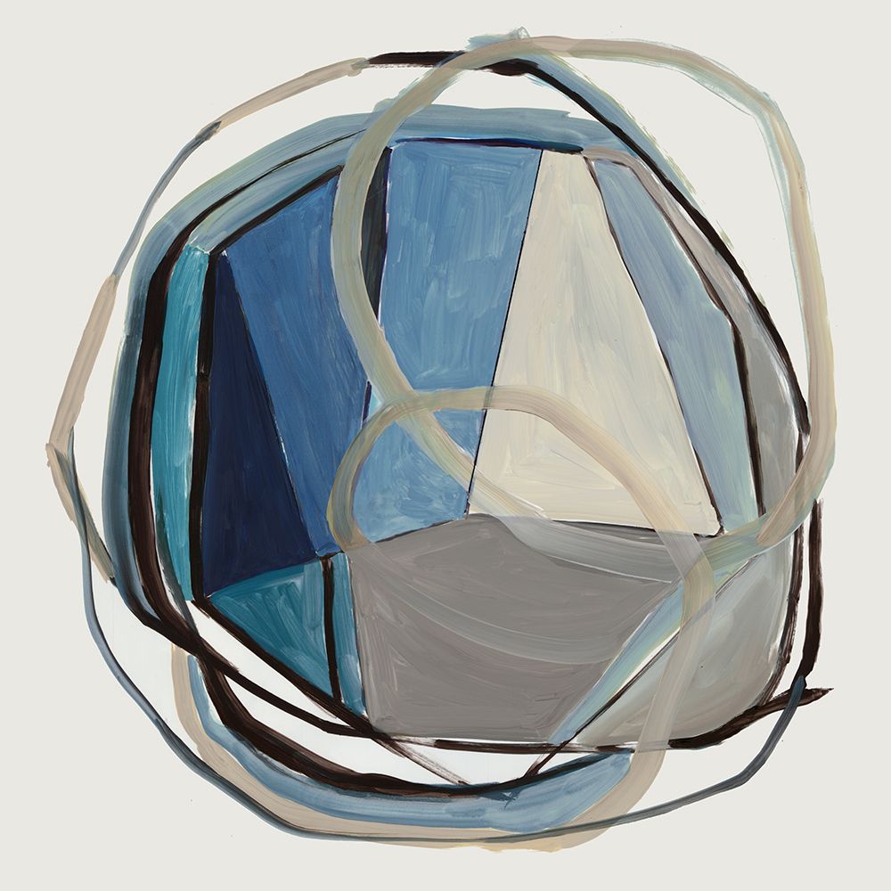 Azure Whirlpool Symmetry I art print by PI Studio for $57.95 CAD