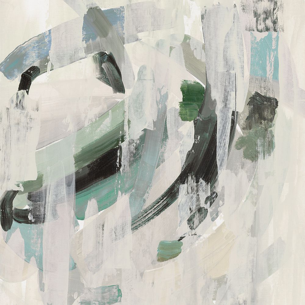 Green Jigsaw art print by PI Studio for $57.95 CAD